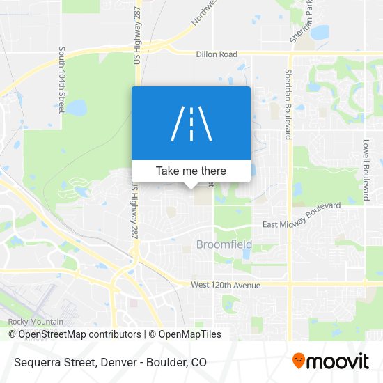 Sequerra Street map