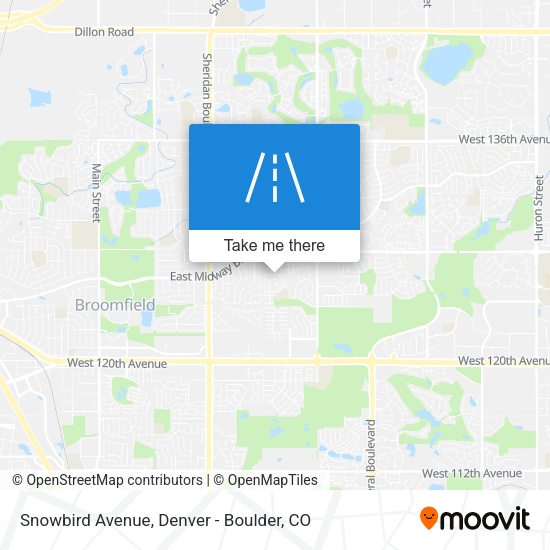 Snowbird Avenue map