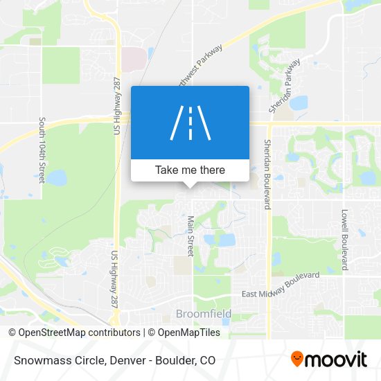 Snowmass Circle map