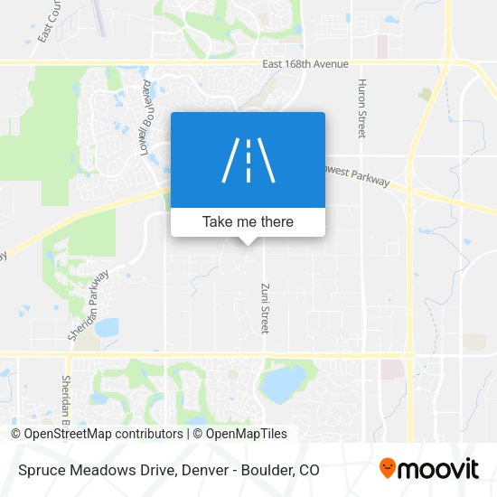 Spruce Meadows Drive map