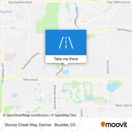 Stoney Creek Way map