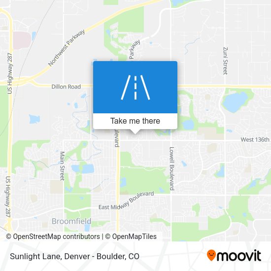 Sunlight Lane map
