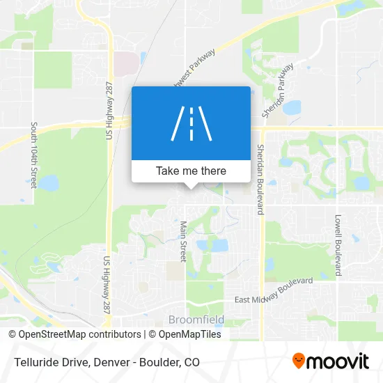 Telluride Drive map