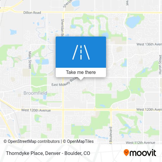 Mapa de Thorndyke Place