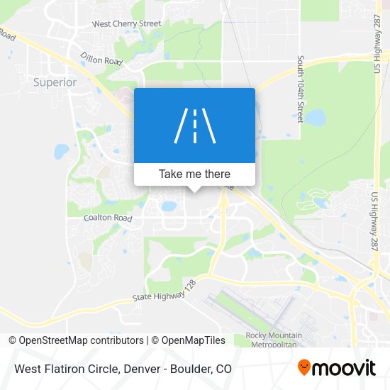 Mapa de West Flatiron Circle