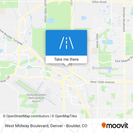 Mapa de West Midway Boulevard