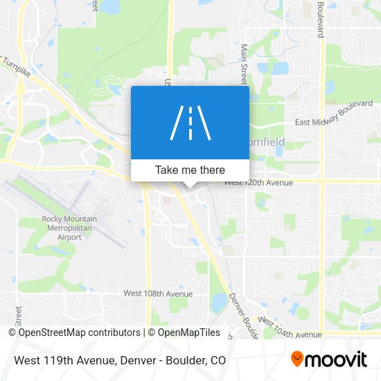 West 119th Avenue map