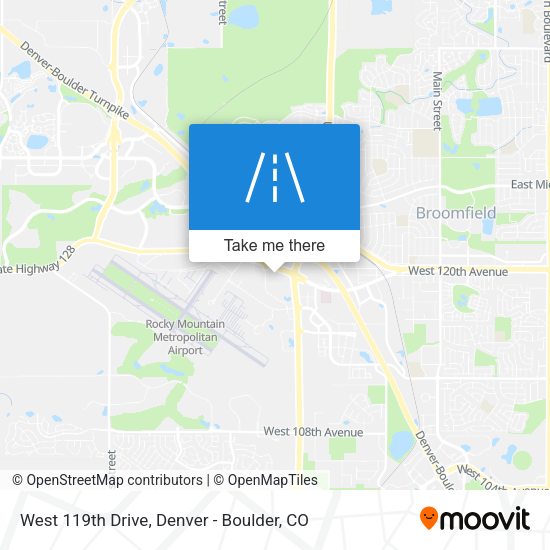 Mapa de West 119th Drive