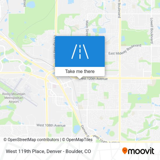 West 119th Place map