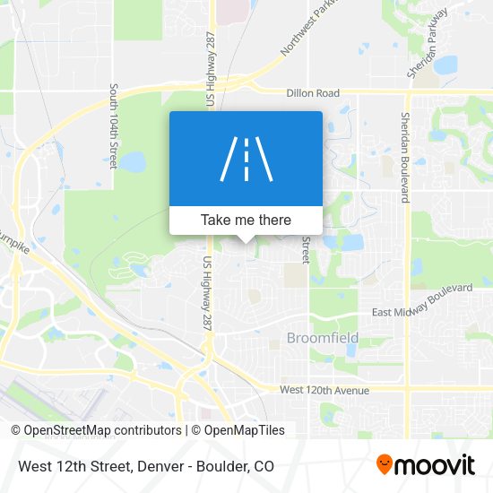 West 12th Street map