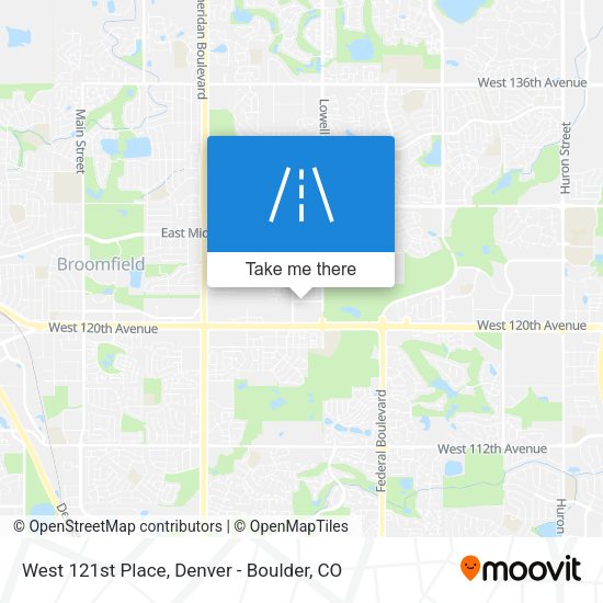 West 121st Place map