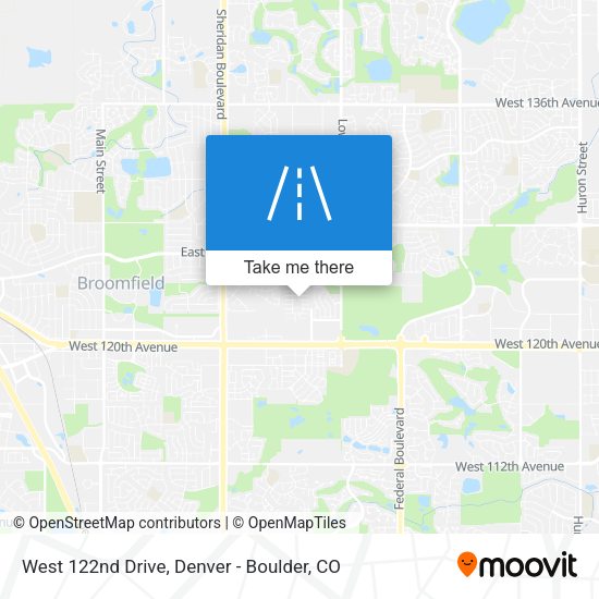 Mapa de West 122nd Drive