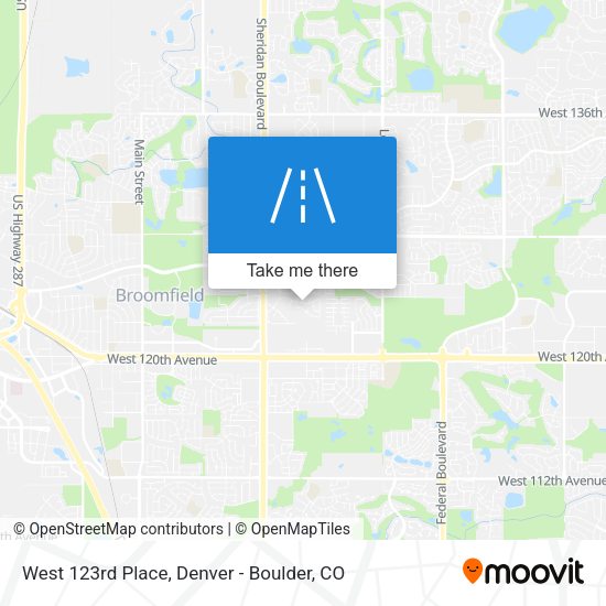 West 123rd Place map