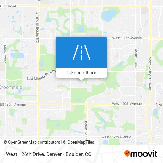 West 126th Drive map