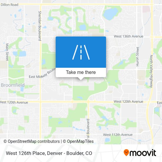 Mapa de West 126th Place