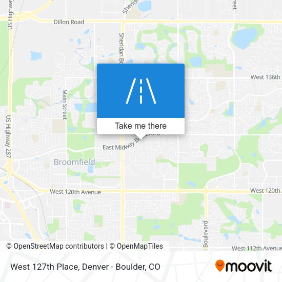 Mapa de West 127th Place