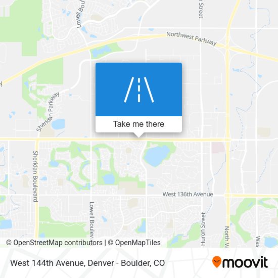 Mapa de West 144th Avenue