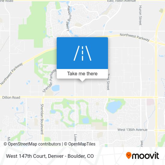 West 147th Court map