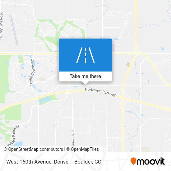West 160th Avenue map
