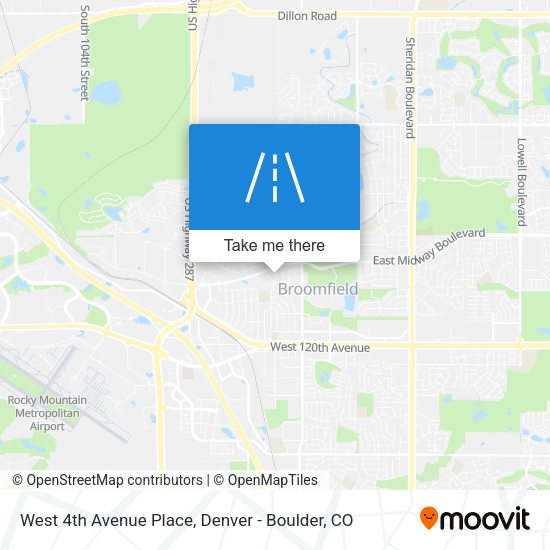 Mapa de West 4th Avenue Place