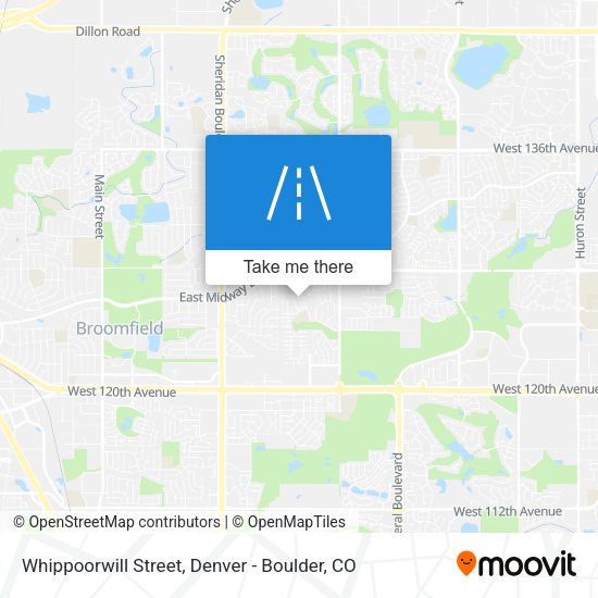 Whippoorwill Street map