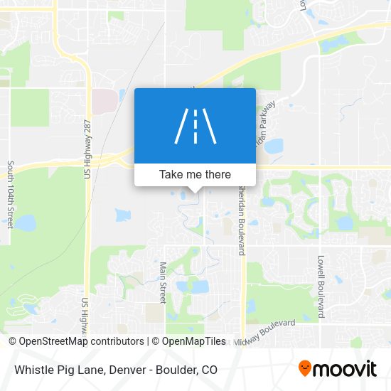 Whistle Pig Lane map
