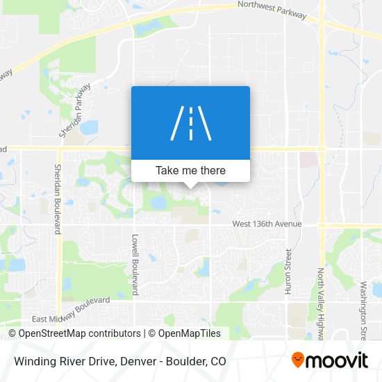 Mapa de Winding River Drive