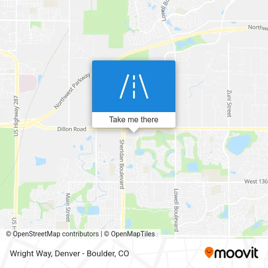 Wright Way map