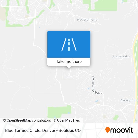 Blue Terrace Circle map