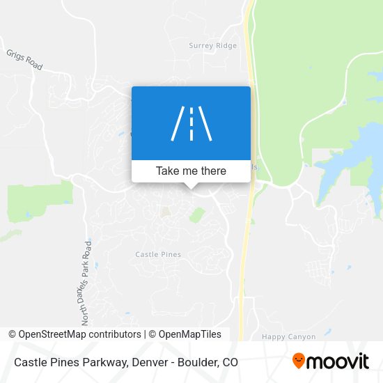 Castle Pines Parkway map