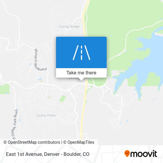 East 1st Avenue map