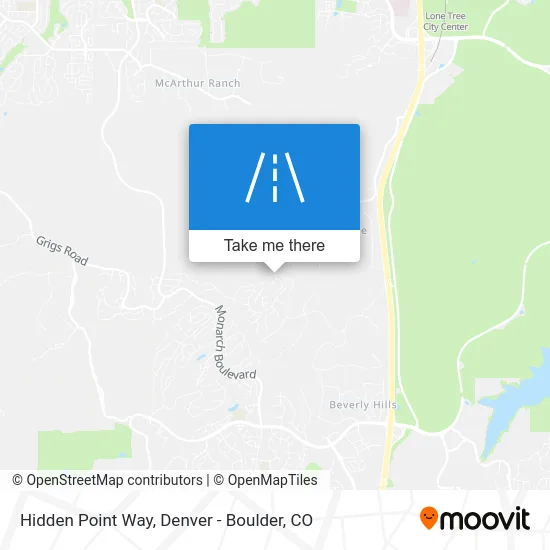 Hidden Point Way map