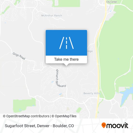 Sugarfoot Street map