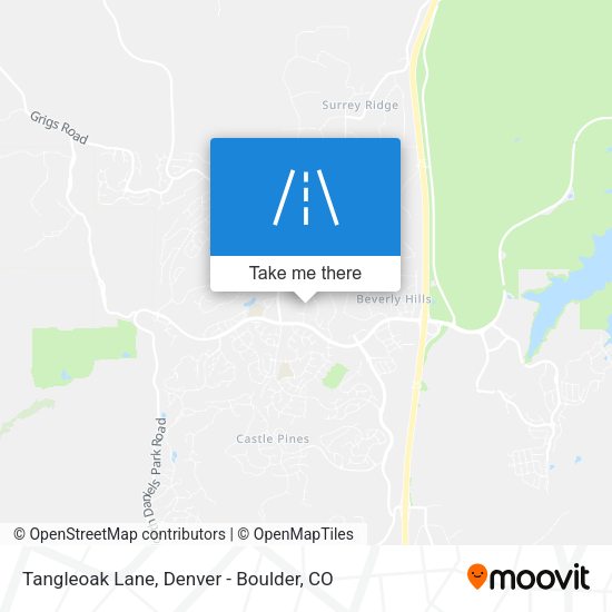 Tangleoak Lane map