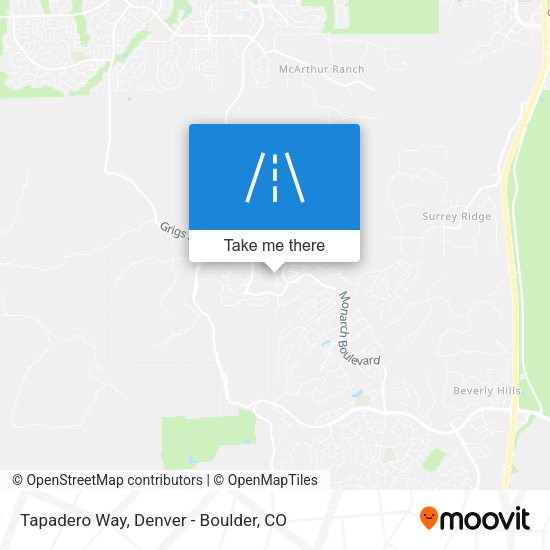 Mapa de Tapadero Way