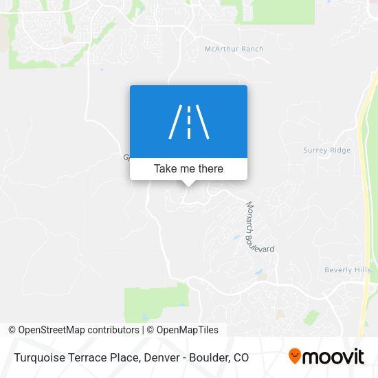 Mapa de Turquoise Terrace Place