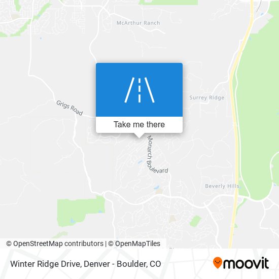 Winter Ridge Drive map