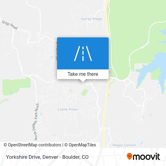 Mapa de Yorkshire Drive