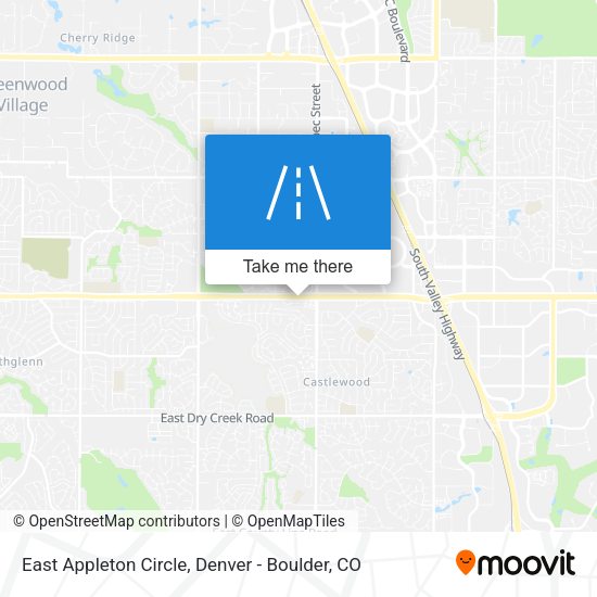 Mapa de East Appleton Circle