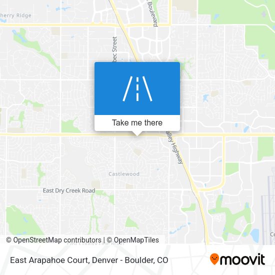 Mapa de East Arapahoe Court