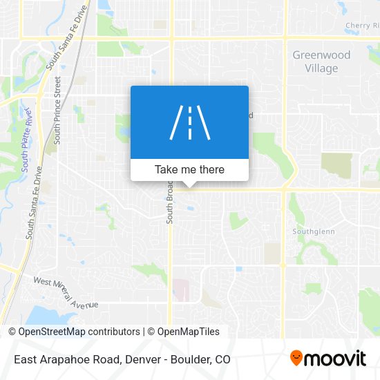 Mapa de East Arapahoe Road