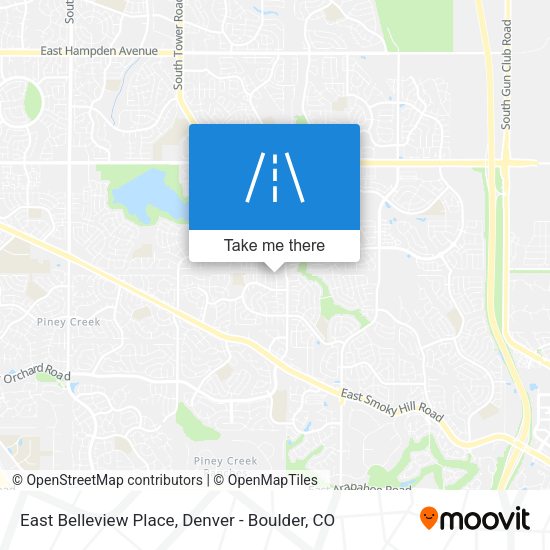 Mapa de East Belleview Place