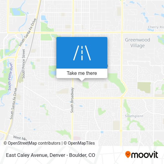 East Caley Avenue map