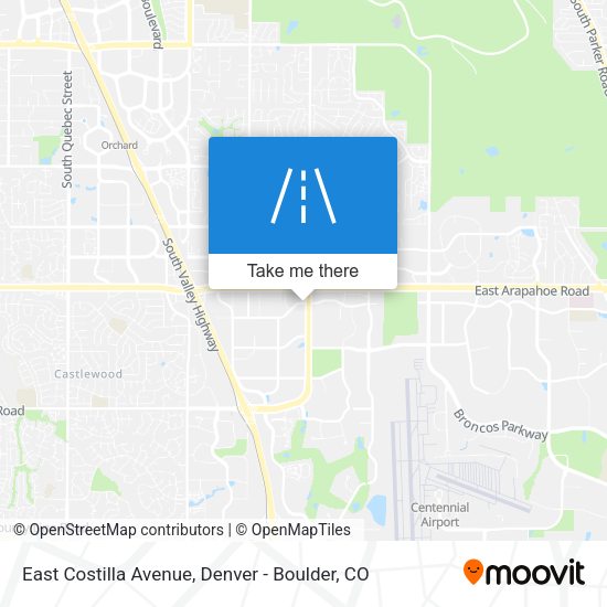 East Costilla Avenue map
