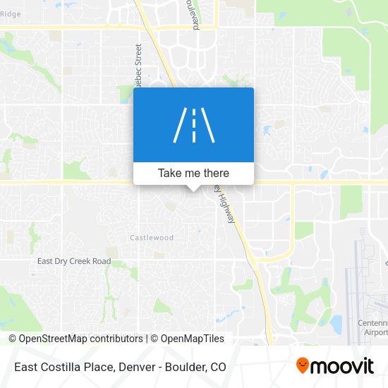 East Costilla Place map
