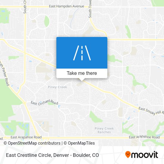 East Crestline Circle map