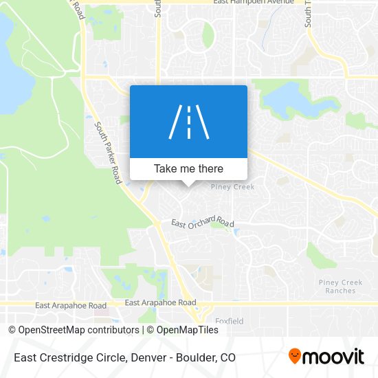 Mapa de East Crestridge Circle