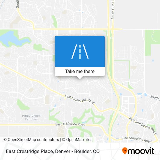 East Crestridge Place map