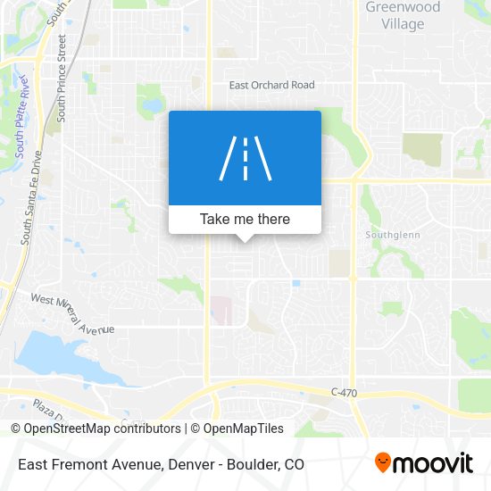 Mapa de East Fremont Avenue