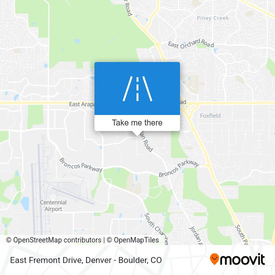 Mapa de East Fremont Drive
